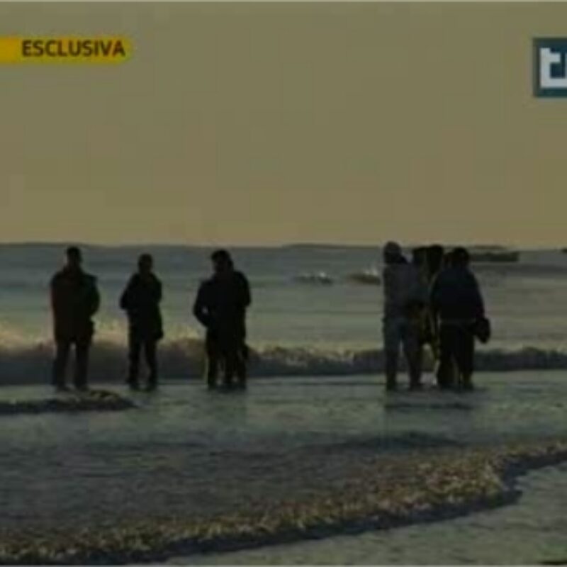 Fermo immagine da un filmato del Tg1 girato sulla costa di Zarzis, in Tunisia (immagine d'archivio)