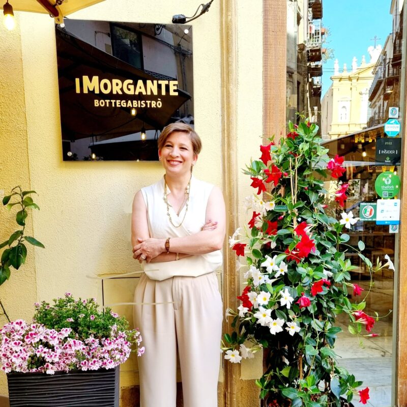 Aurelia Bellomo, titolare del ristorante «iMorgante» di Agrigento