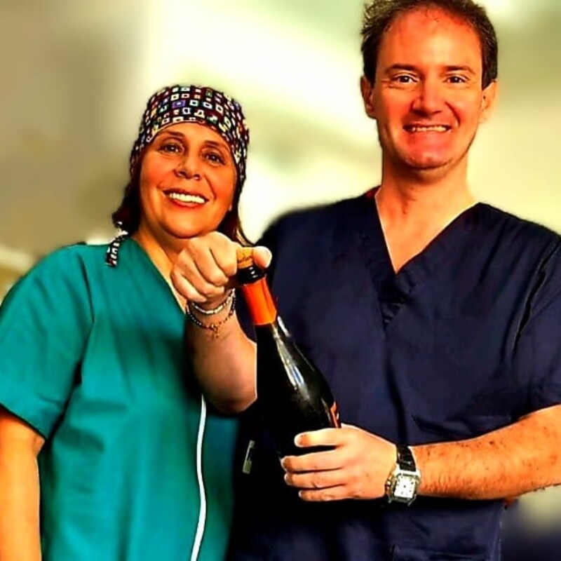 Nella foto i medici Salvatore Messina e Concetta Gerbino del centro dialisi di Lipari