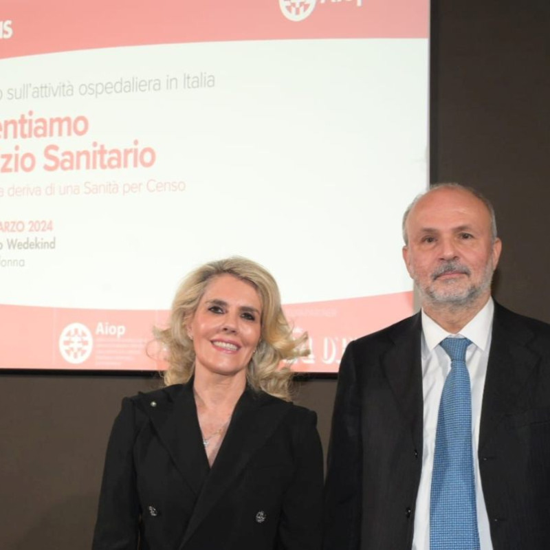 Barbara Cittadini Aiop e il ministro Orazio Schillaci