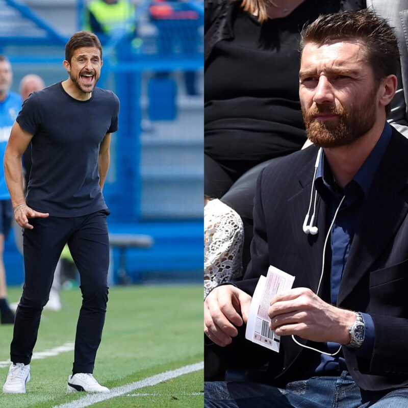 Sassuolo's coach Alessio Dionisi during the Italian Serie A soccer match US Sassuolo vs Bologna FC at Mapei Stadium in Reggio Emilia, Italy, 28 October 2023. ANSA / SERENA CAMPANINI