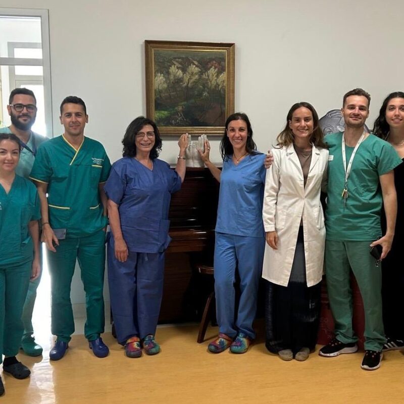 Adriana Cordova e il team della Chirurgia plastica del Policlinico di Palermo