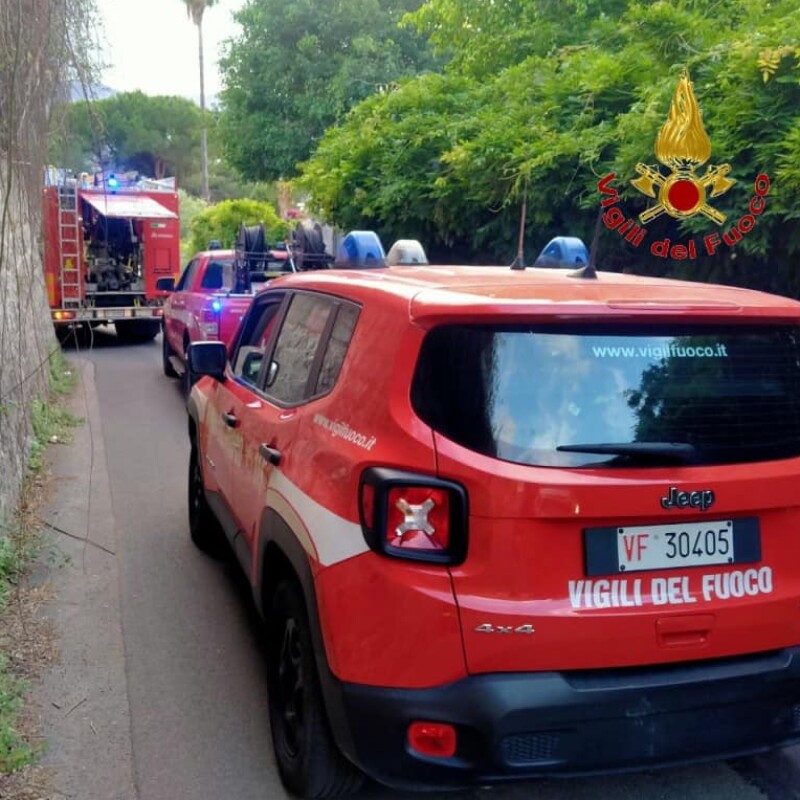 Vigili del fuoco in azione