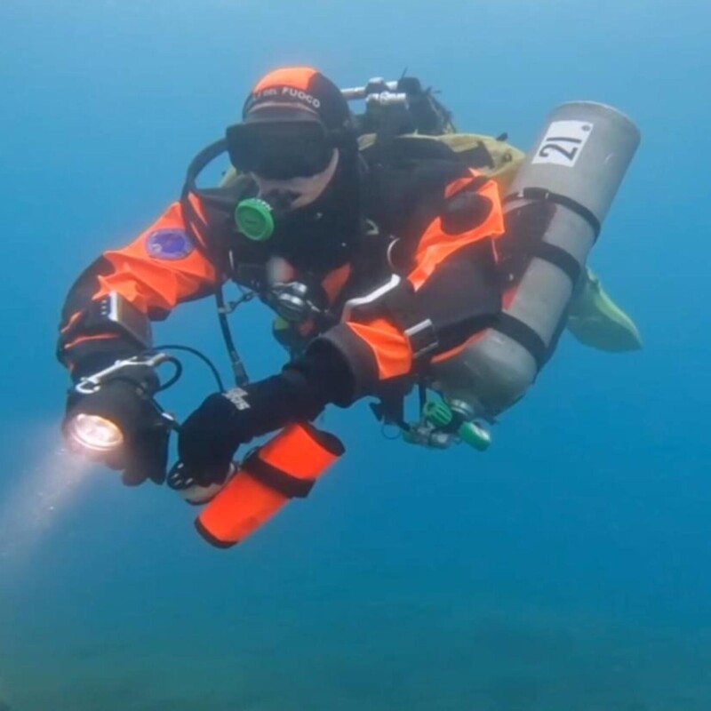 A handout video grab made available by Vigili del Fuoco shows rescue personnel of the special unit of divers of the National Fire Brigade and divers of the Italian fire brigade as they prepare to resume inspections of the Bayesian yacht's wreck, in Porticello, Sicily island, southern Italy, 23 August 2024. The divers are recovering the lifeless body of the last missing person from the shipwreck, Hannah Lynch, the eighteen-year-old daughter of the English tycoon, to bring it back to the surface.ANSA/Vigili del Fuoco ANSA PROVIDES ACCESS TO THIS HANDOUT PHOTO TO BE USED SOLELY TO ILLUSTRATE NEWS REPORTING OR COMMENTARY ON THE FACTS OR EVENTS DEPICTED IN THIS IMAGE; NO ARCHIVING; NO LICENSING +++ NPK