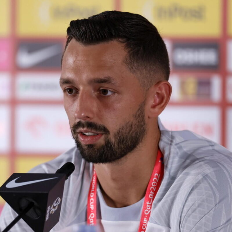 Cagliari's defender Mateusz Wieteska during the Italian Serie A soccer match between AC Monza and Cagliari at U-Power Stadium in Monza, Italy, 16 March 2024. ANSA / ROBERTO BREGANI