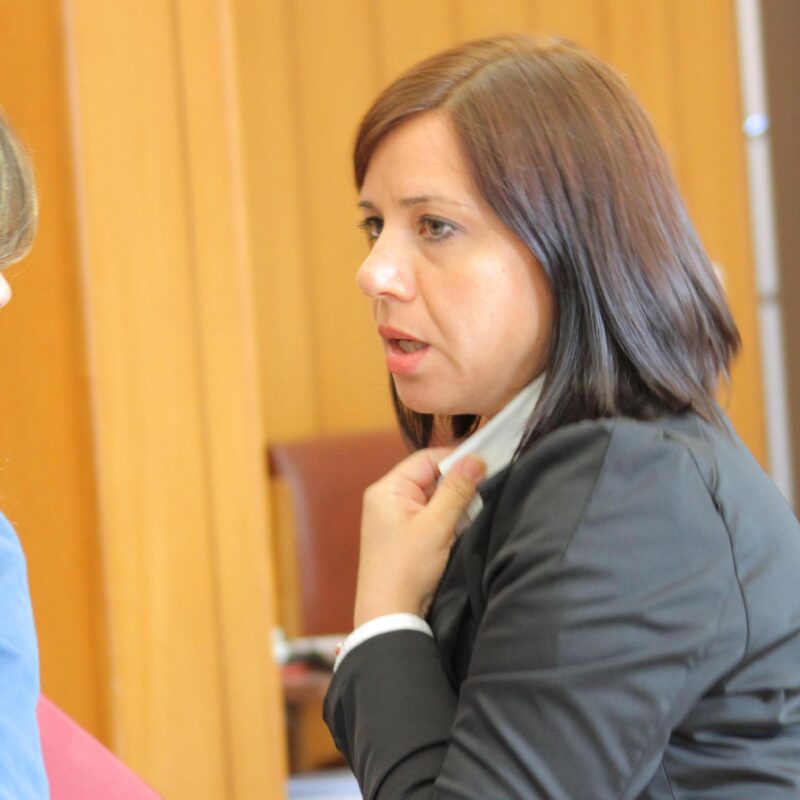 Piera Maggio, madre di Denise Pipitone, incredula dopo aver appreso dell'assoluzione di Jessica Pulizzi, al tribunale di Marsala, 27 giugno 2013. ANSA / FRANCO LANNINO