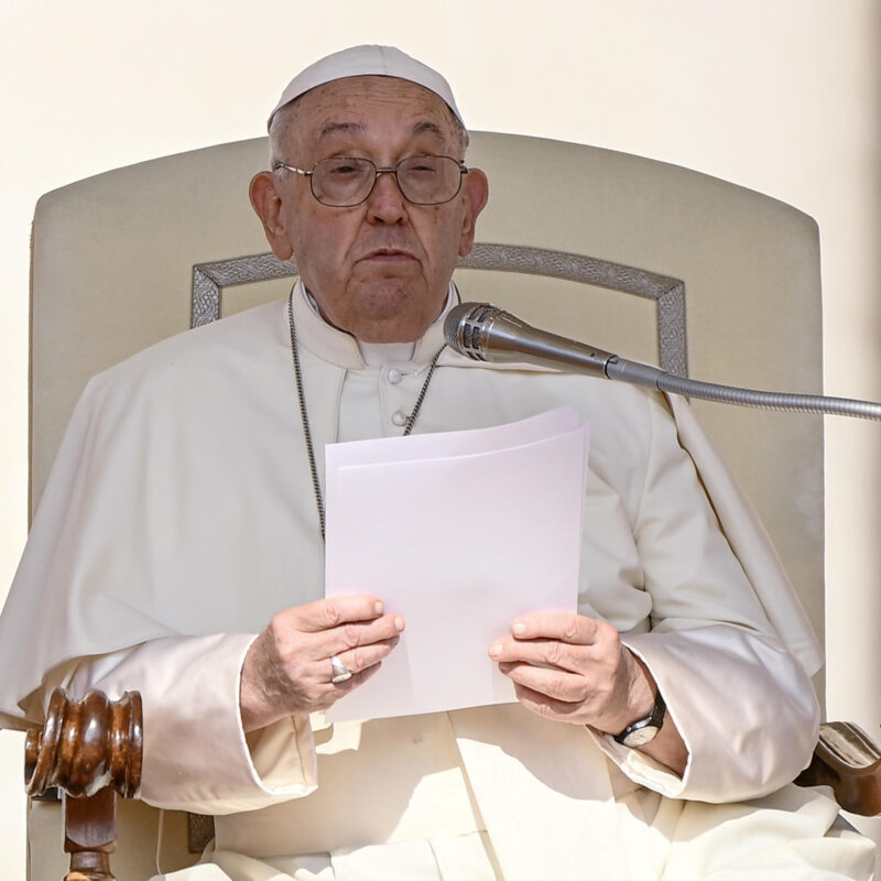 Pope Francis leads the weekly General Audience in Saint Peter's Square, Vatican City, 28 August 2024. ANSA/RICCARDO ANTIMIANI