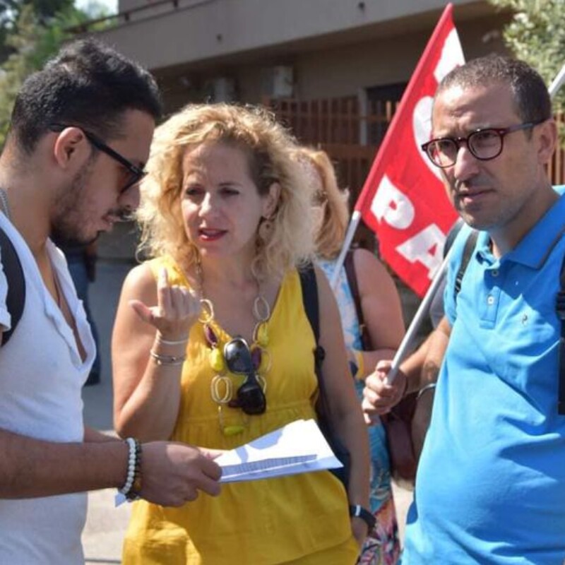 foto sit in docenti