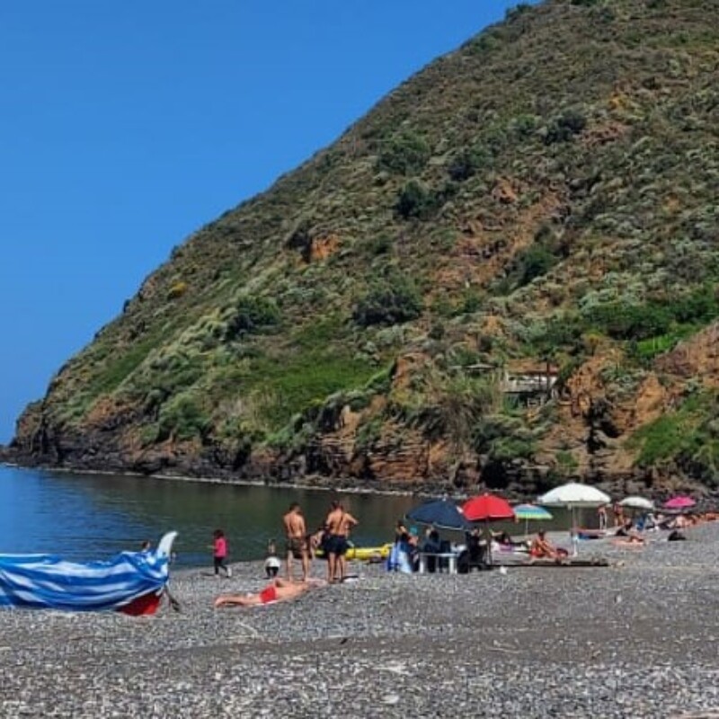 La spiaggia di Unci, a Lipari