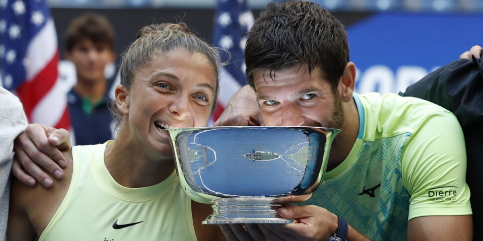 Le foto della vittoria del doppio misto italiano agli Us Open