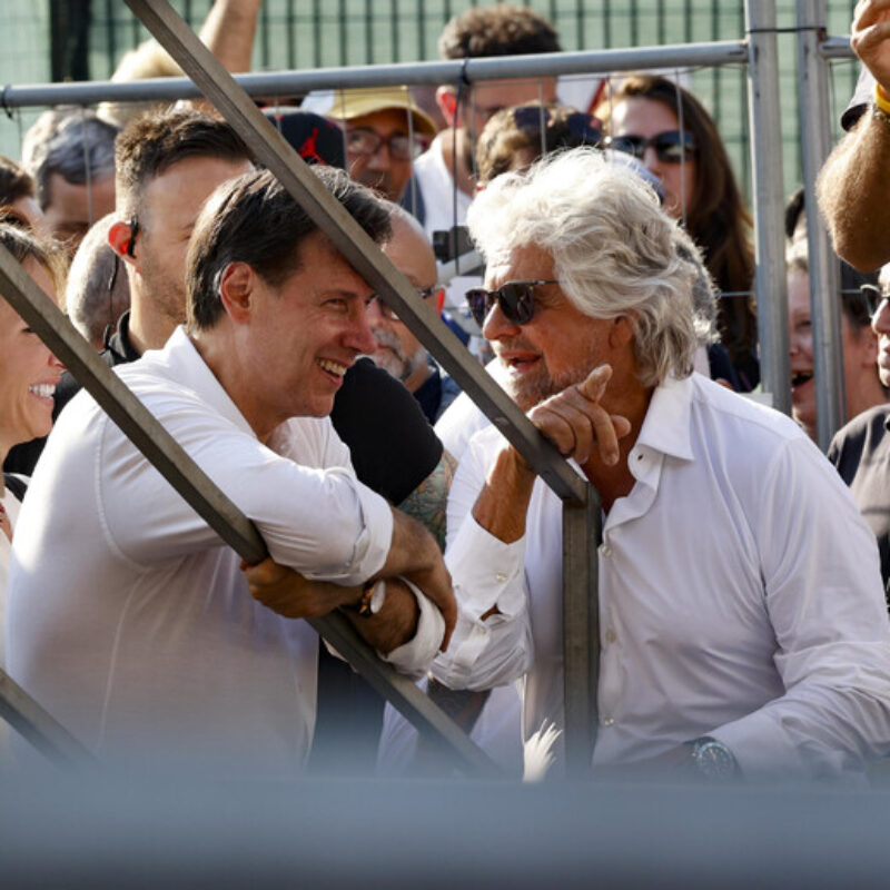 Giuseppe Conte e Beppe Grillo