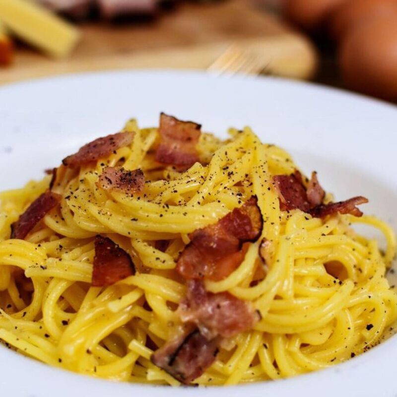 Un piatto di pasta alla carbonara in un'immagine d'archivio. ANSA