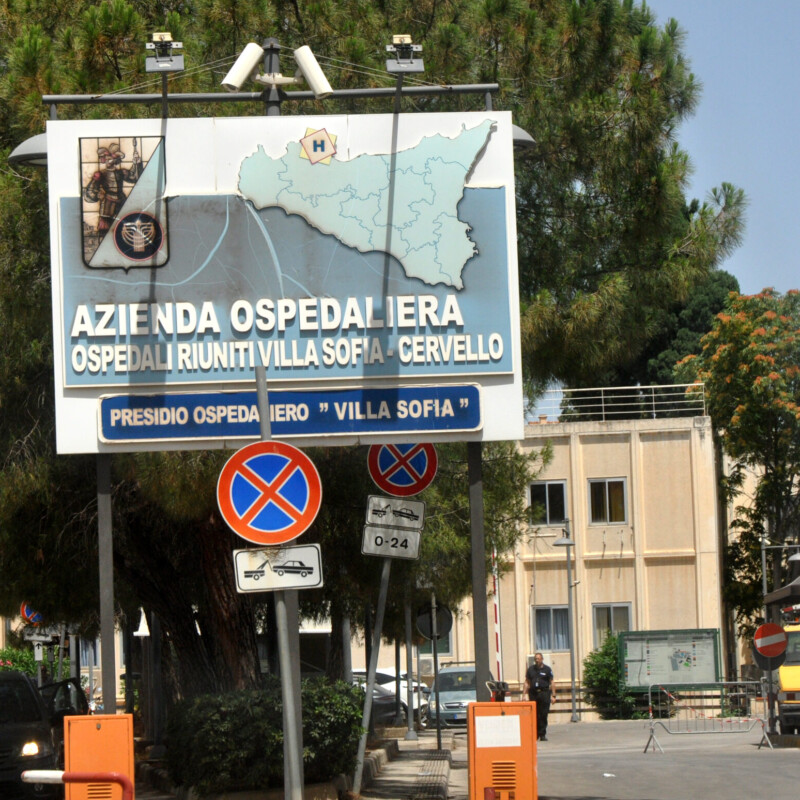 Palermo.Mafia, colpo al clan di Resuttana: 18 arresti della Polizia di Stato,, ci sono anche un notaio e un commercialista Nella foto l'ospedale Villa Sofia.Ph.Alessandro Fucarini