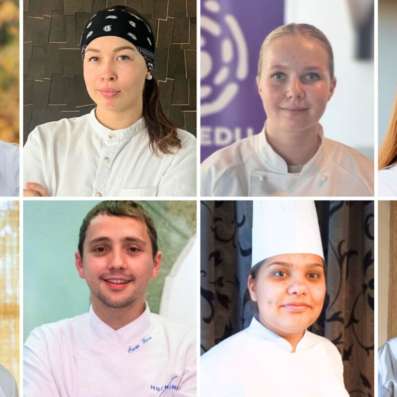 Gli otto finalisti dell'European Young Chef Award