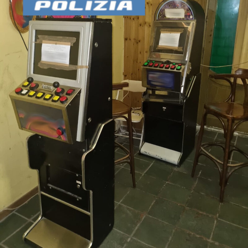 - SCOPERTA DALLA POLIZIA DI STATO UNA SALA GIOCHI ABUSIVA IN UN CIRCOLO PRIVATO, SANZIONI PER 132 MILA EURO