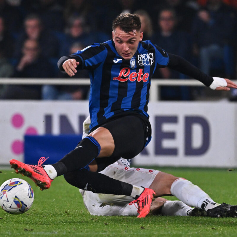 Atalanta's Mateo Retegui during the Italian Serie A soccer match Atalanta BC vs AC Monza at the Gewiss Stadium in Bergamo, Italy, 30 October 2024.ANSA/MICHELE MARAVIGLIA