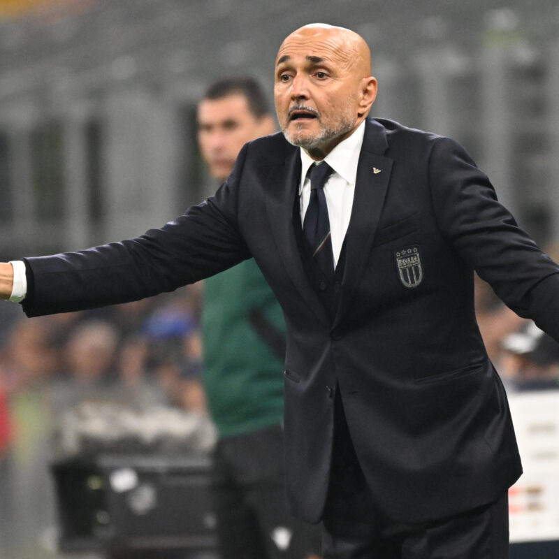 epa11445757 Head coach Luciano Spalletti of Italy reacts after losing the UEFA EURO 2024 Round of 16 soccer match between Switzerland and Italy, in Berlin, Germany, 29 June 2024. EPA/MOHAMED MESSARA