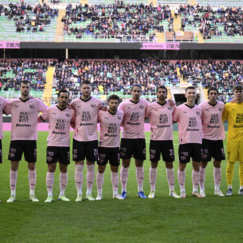 La formazione del Palermo schierata contro il Catanzaro(Foto Tullio Puglia)