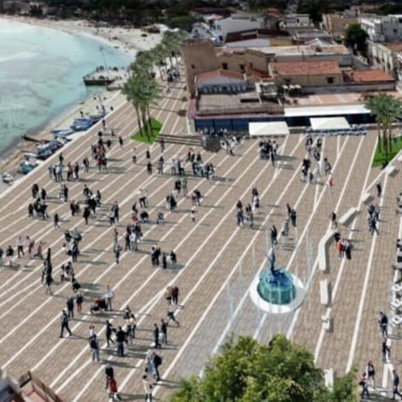 piazza di Mondello riqualificazione