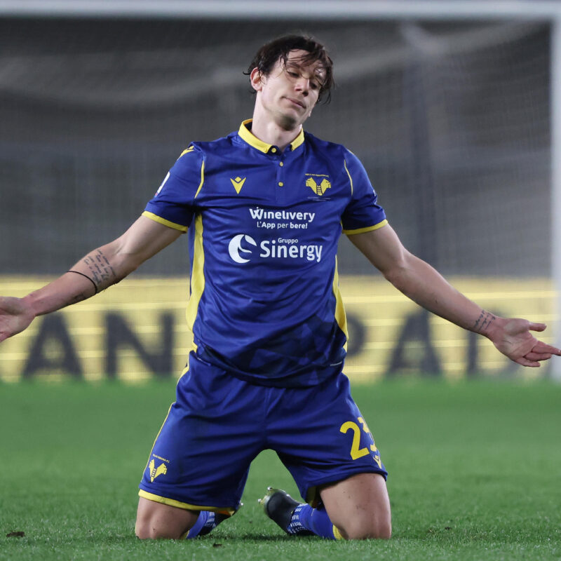 Venezia's Joel Pohjanpalo scores the 0-1 goal on penalty during the Italian Serie A soccer match Parma Calcio vs Venezia FC at Ennio Tardini stadium in Parma, Italy, 19 January 2025. ANSA /ELISABETTA BARACCHI