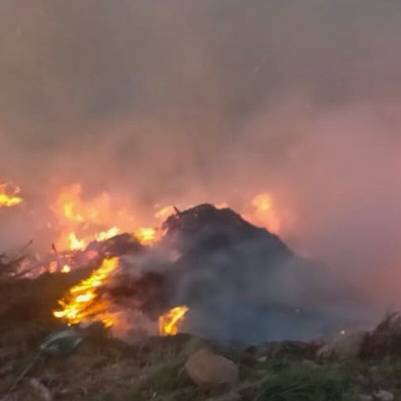 L'incendio è stato spento dai vigili del fuoco