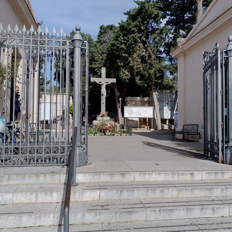 L'ingresso del cimitero di Trapani