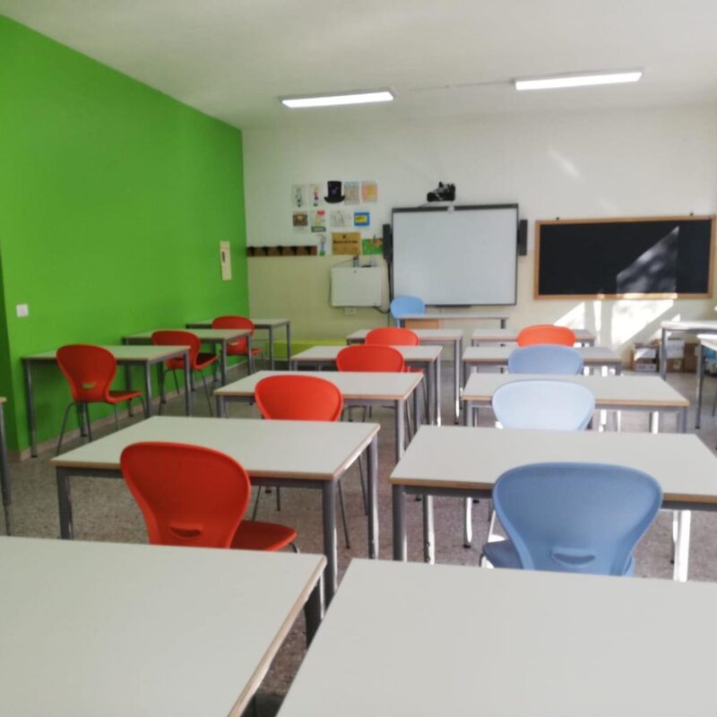 Aule scuola Tortolì, banchi monoposto