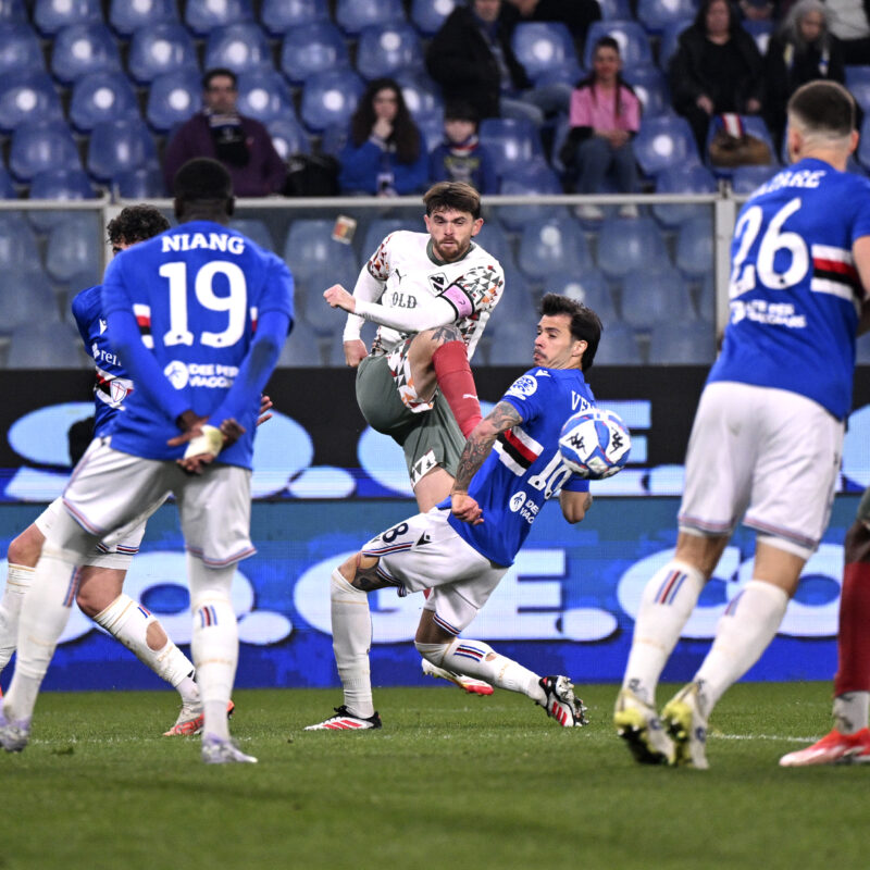 Genova 08/03/2025: durante la partita di Serie B Sampdoria vs Palermo allo Stadio Luigi Ferraris di Genova(Foto Tullio Puglia)