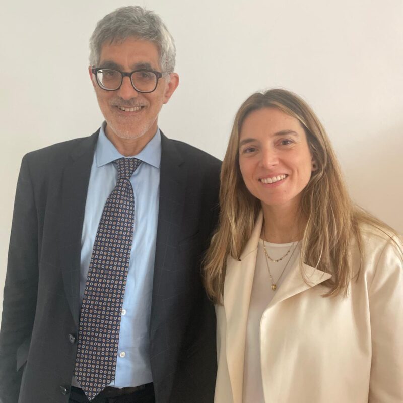 Il direttore dell’Unità di Malattie endocrine del Policlinico, Giorgio Arnaldi, con Valentina Guarnotta