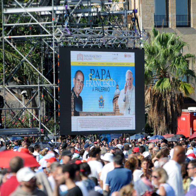 PALERMO. Visita Papa Francesco Messa al Foro Italico..Ph.Alessandro Fucarini.