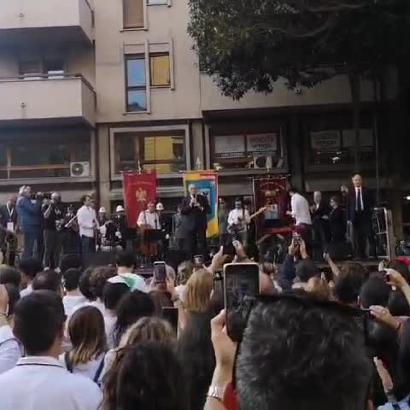 Il video della commemorazione all'albero Falcone