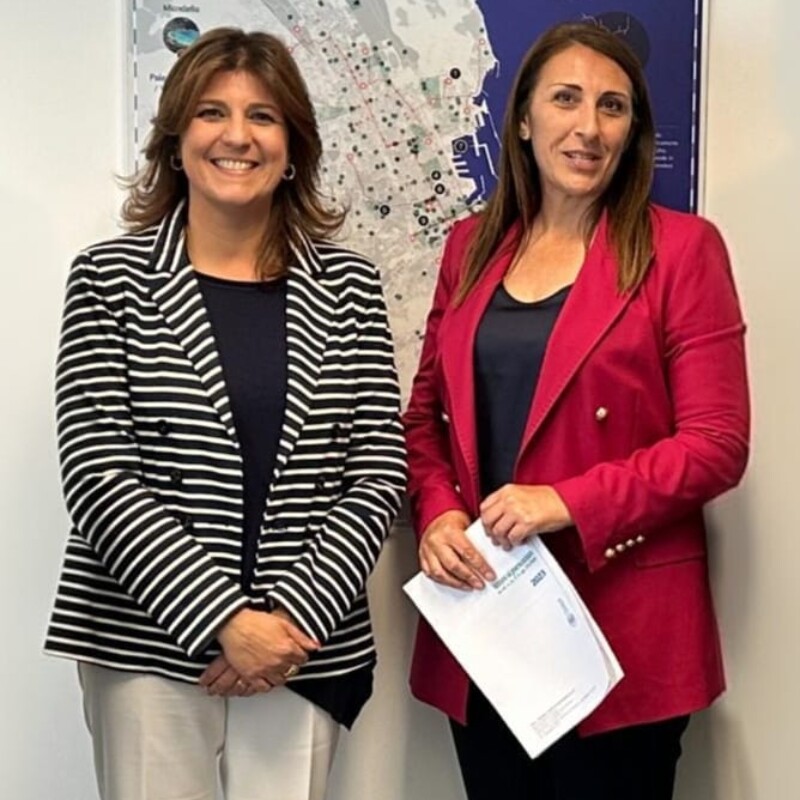 L’assessore comunale Brigida Alaimo e la presidente di Sispi, Giovanna Gaballo