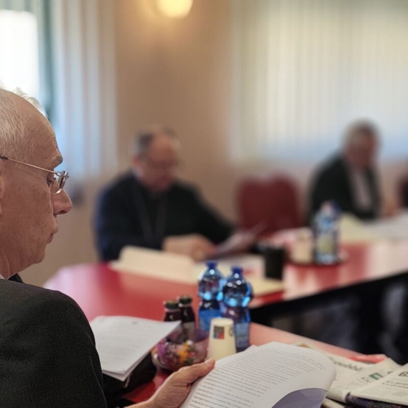 Riunione della Conferenza episcopale italiana in una foto d'archivio