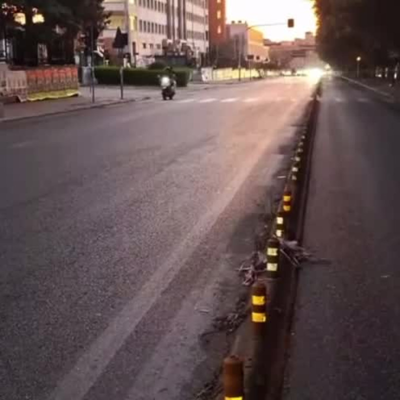 La corsa clandestina dei cavalli in via Ernesto Basile a Palermo
