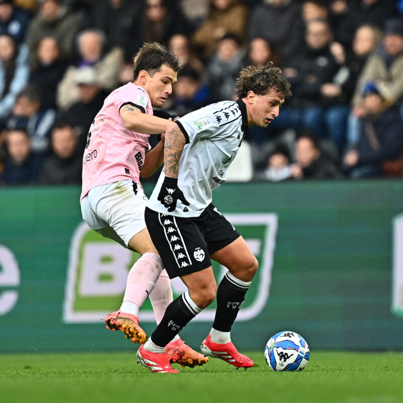 La Spezia 09/02/2025: durante la partita di Serie B Spezia vs Palermo allo Stadio Alberto Picco della Spezia(Foto Tullio Puglia)