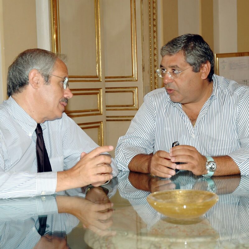 Raffaele Lombardo e Totò Cuffaro (foto d'archivio)