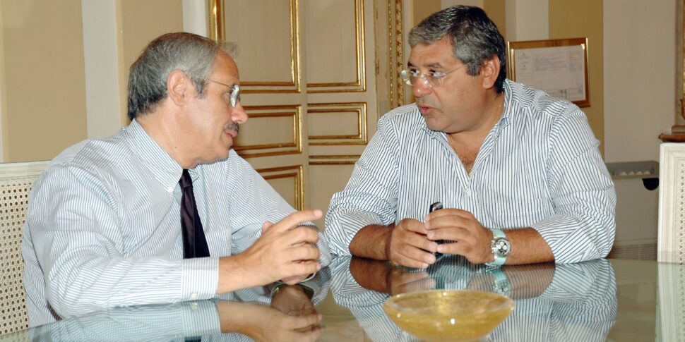 Raffaele Lombardo e Totò Cuffaro (foto d'archivio)