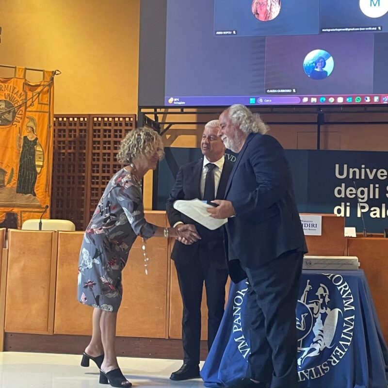 Alfredo Morvillo ritira il premio assegnato alla sorella Francesca
