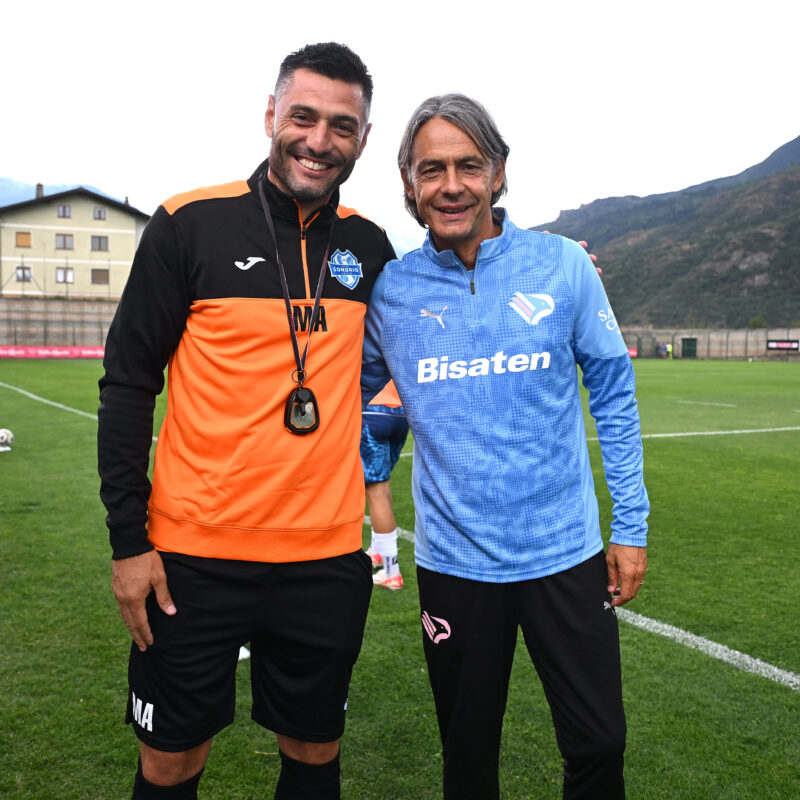 Chatillon (Aosta) 24/07/2025, durante la partita amichevole Palermo FC vs Nuova Sondrio Calcio durante il pre-season Training Camp.(Foto Tullio Puglia)