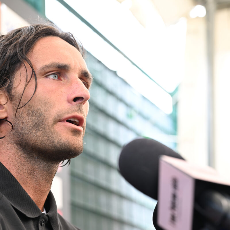 Chatillon (Aosta) 15/07/2025, Pre-season Training Camp, Presentazione Tommaso Augello(Foto Tullio Puglia)