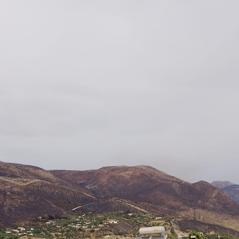 La riserva dello Zingaro vista questa mattina dal borgo di Scopello