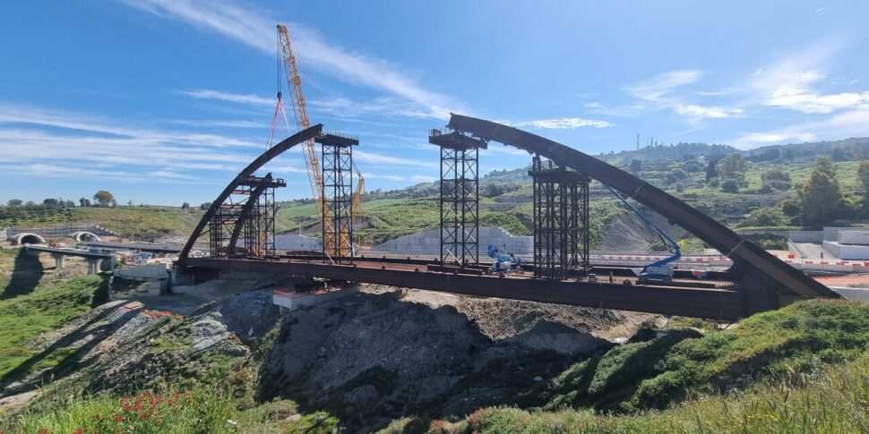 Salvini in Sicilia: s'inaugura il ponte ad arco San Giuliano