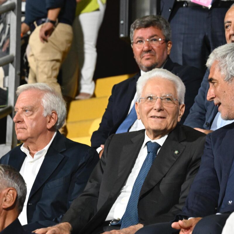 Il presidente della Repubblica, Sergio Mattarella, al Barbera