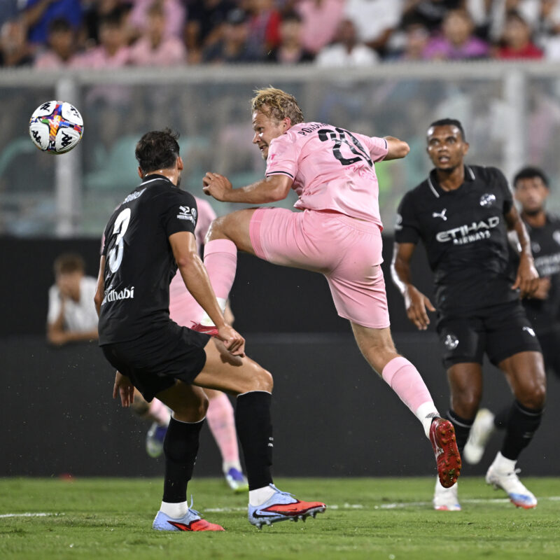 Palermo 09/08/2025: durante la partita amichevole Palermo vs Manchester City allo Stadio Renzo Barbera di Palermo(Foto Tullio Puglia)