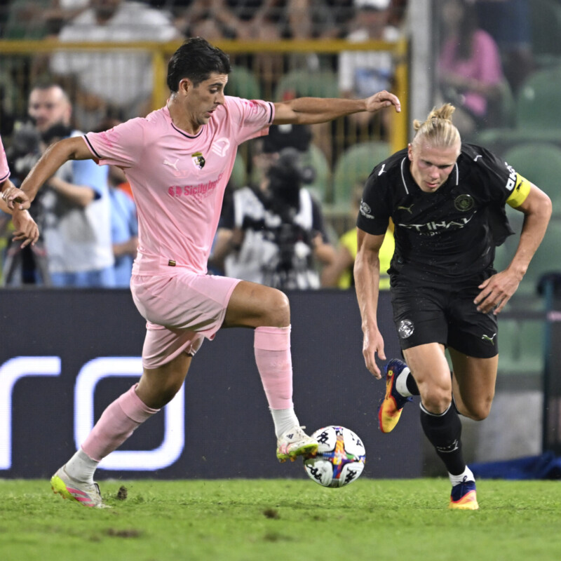 Palermo 09/08/2025: durante la partita amichevole Palermo vs Manchester City allo Stadio Renzo Barbera di Palermo(Foto Tullio Puglia)