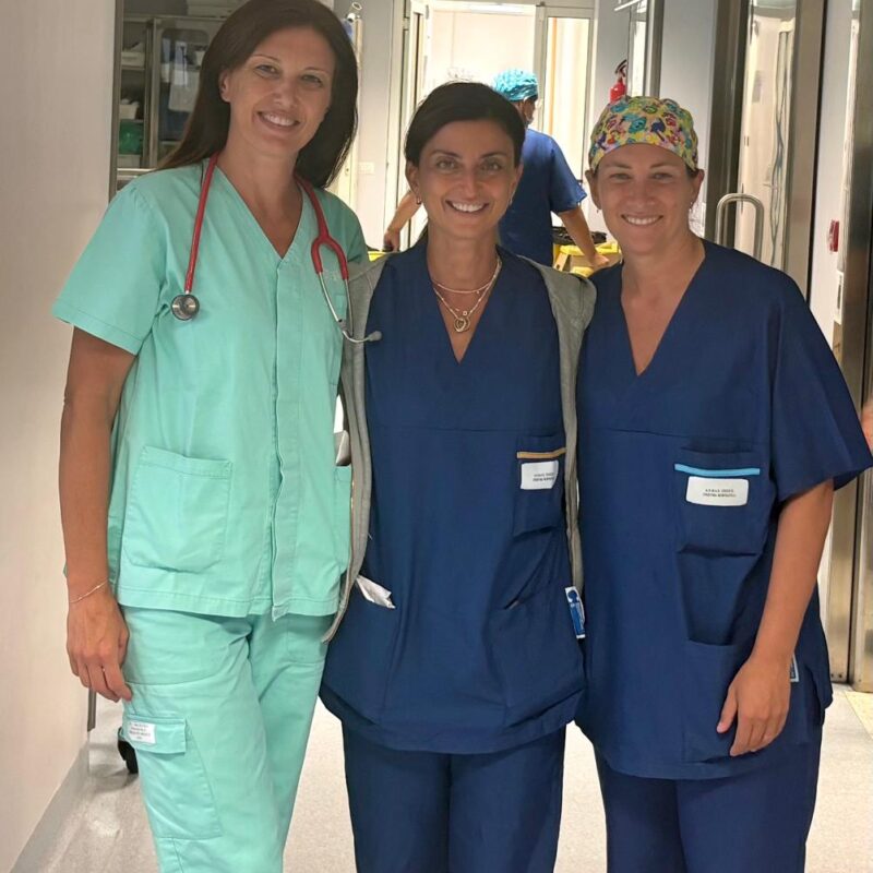 Da sinistra Elvira Di Francisca, Denisia Bommarito e Anna Caruso