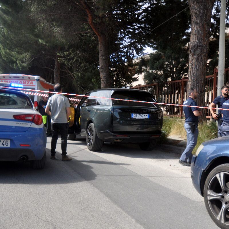 Palermo.Trovato morto in auto Angelo Onorato marito dell'Europarlamentare Francesca Donato ..Ph.Alessandro Fucarini.