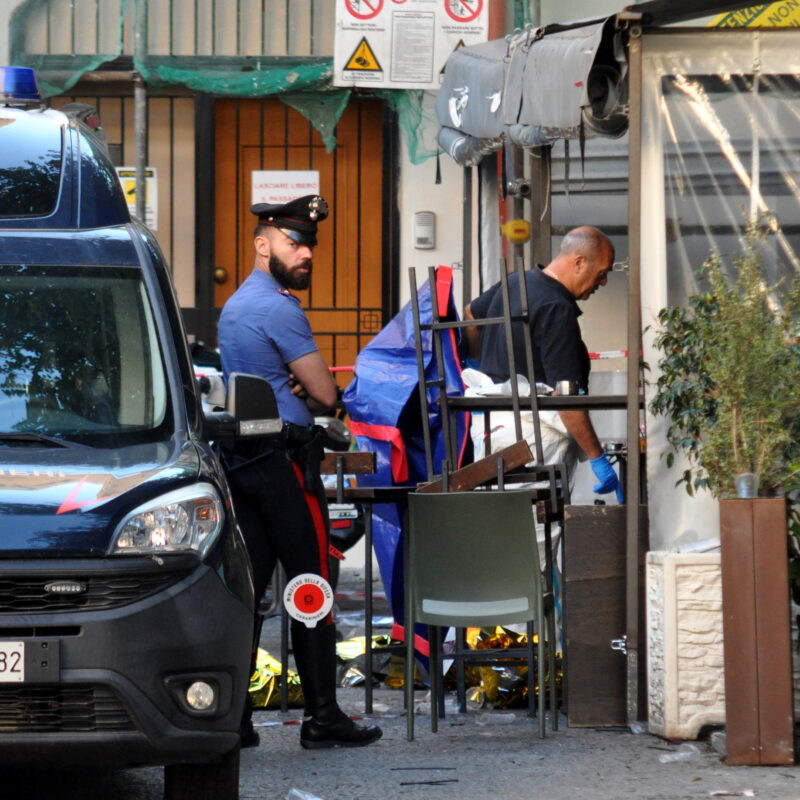 Palermo.Omicidio a Piazza Olivella,vittima Paolo Taormina. .Ph.Alessandro Fucarini.