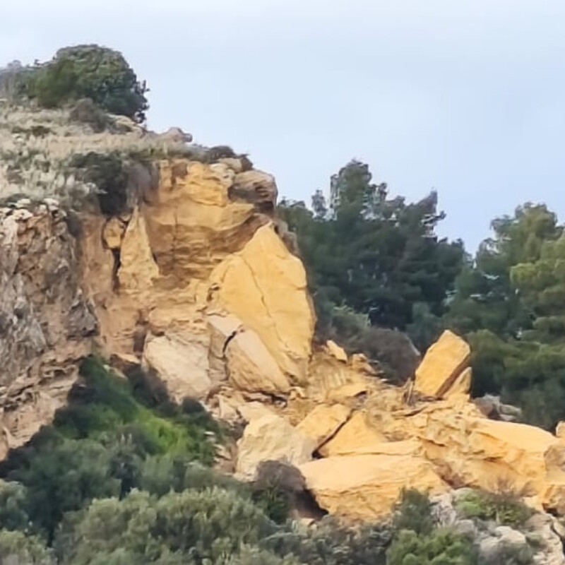 Agrigento, Valle dei Templi: frana una porzione di collina a pochi metri dal tempio di Giunone per il maltempo