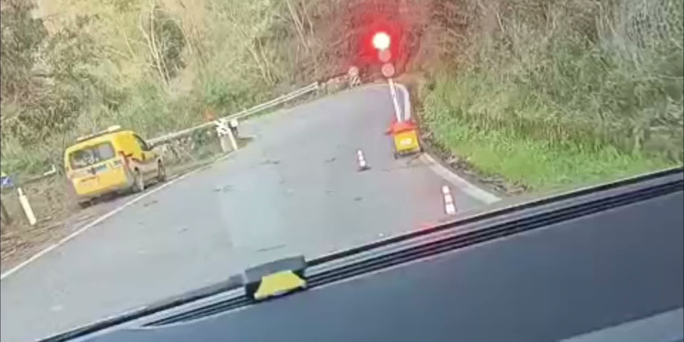 Riapre la statale ad Aidone dopo la frana causata dal ciclone Harry VIDEO